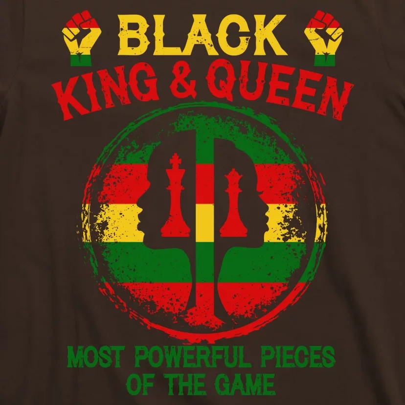 Black King And Queen Most Powerful Pieces Of The Game T-Shirt