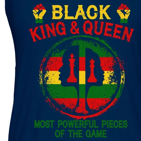 Black King And Queen Most Powerful Pieces Of The Game Ladies Essential Flowy Tank