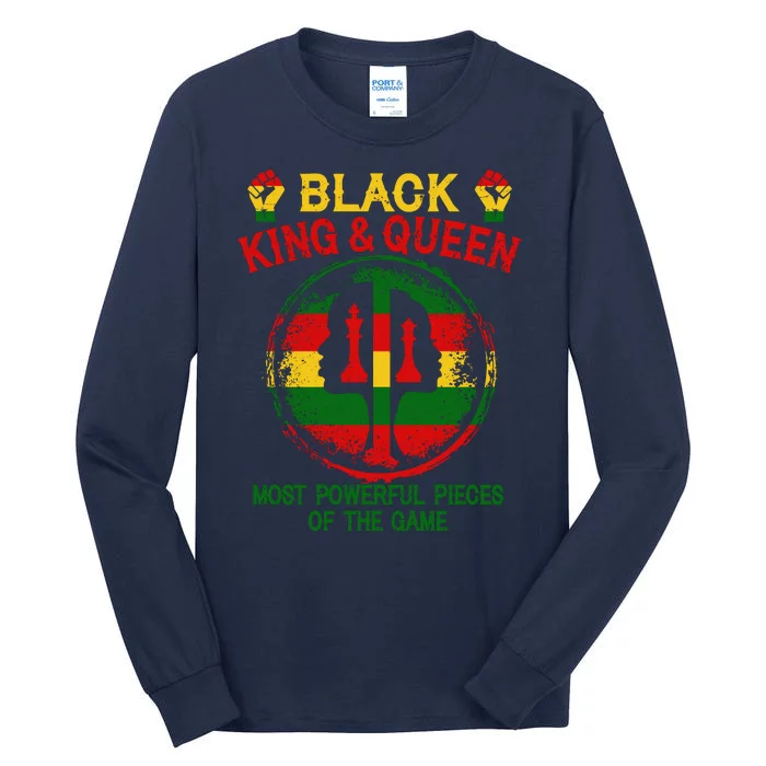 Black King And Queen Most Powerful Pieces Of The Game Tall Long Sleeve T-Shirt