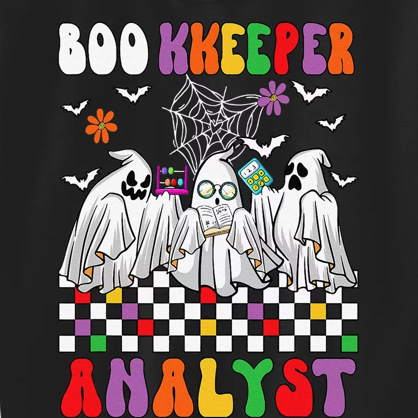 Boo Kkeeper Analyst Halloween Bookkeeper Job Matching Party Kids Sweatshirt