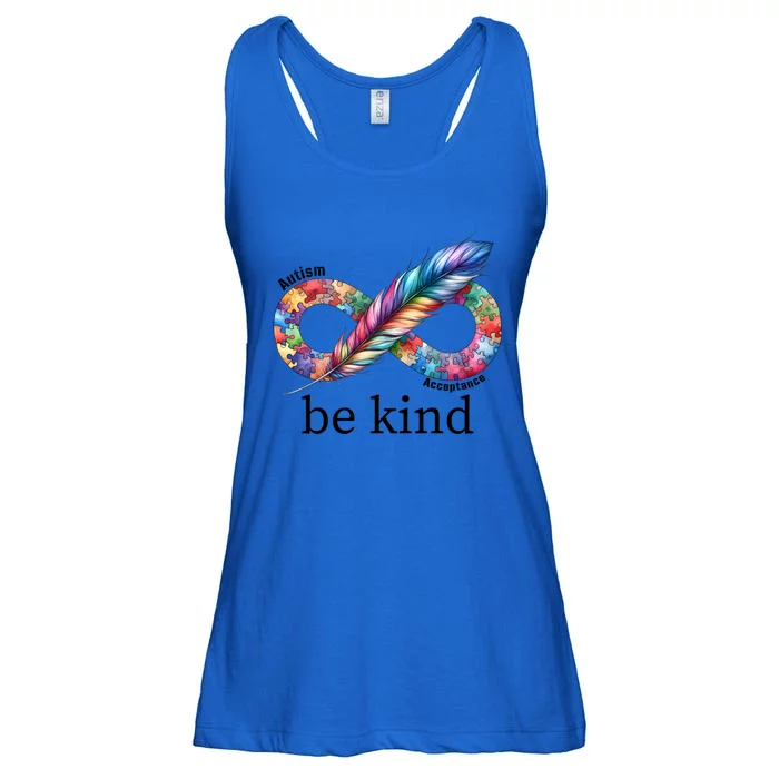 Be Kind Autism Awareness Autism Puzzle Acceptance Cute Gift Ladies Essential Flowy Tank