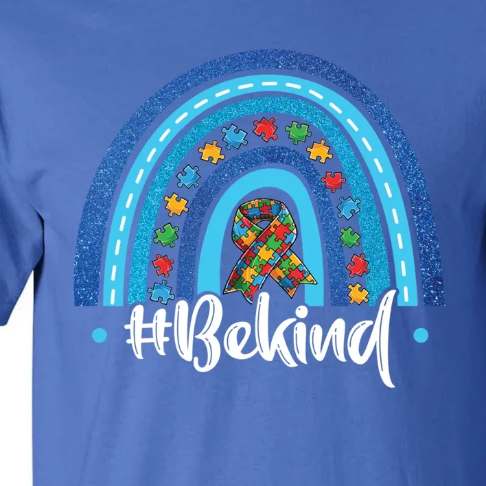 Be Kind Autism Awareness Acceptance Puzzle Rainbow Kindness Funny Gift Tall T-Shirt