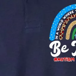 Be Kind Autism Awareness Pattern Rainbow Softstyle Adult Sport Polo