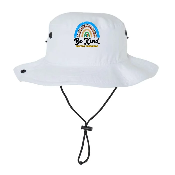 Be Kind Autism Awareness Pattern Rainbow Legacy Cool Fit Booney Bucket Hat