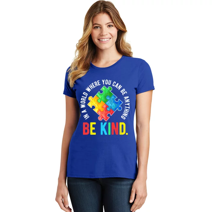 Be Kind Autism Awareness Cute Gift Women's T-Shirt