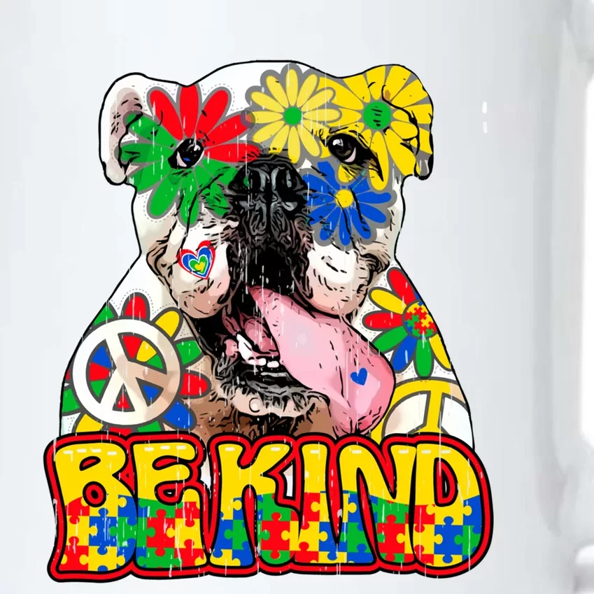 Be Kind Autism Awareness Mom Bulldog Love Acceptance Meaningful Gift Black Color Changing Mug