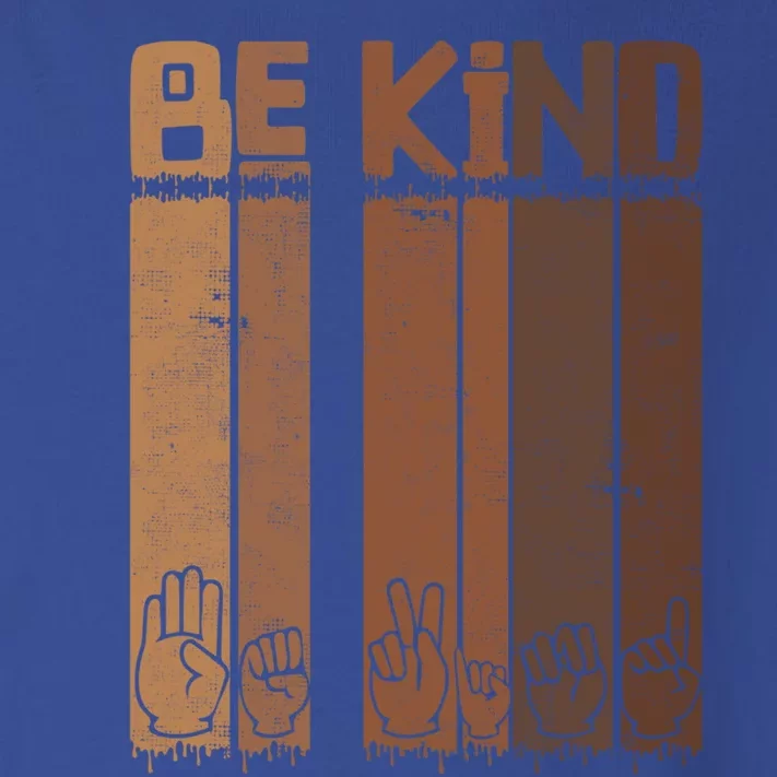 Be Kind Asl Sign Language Racial Equality Teachers Melanin Great Gift Toddler Long Sleeve Shirt