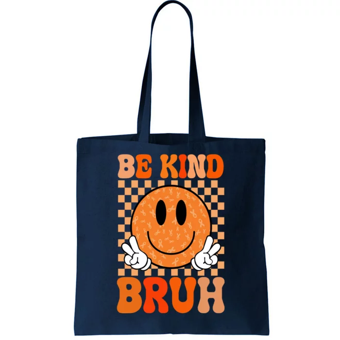 Be Kind Bruh Anti Bullying Smile Face Tote Bag