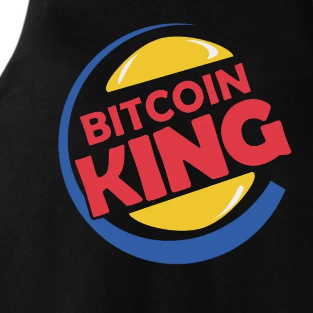 Bitcoin King Ladies Tri-Blend Wicking Tank