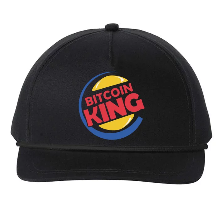 Bitcoin King Snapback Five-Panel Rope Hat