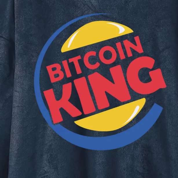 Bitcoin King Hooded Wearable Blanket