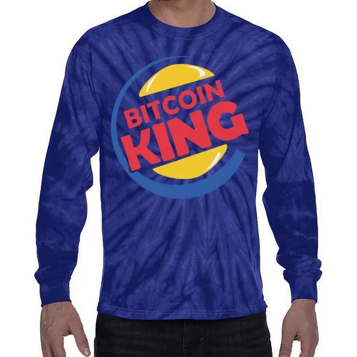 Bitcoin King Tie-Dye Long Sleeve Shirt