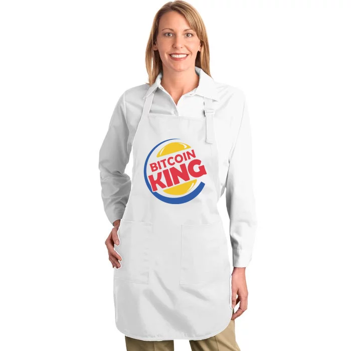 Bitcoin King Full-Length Apron With Pocket