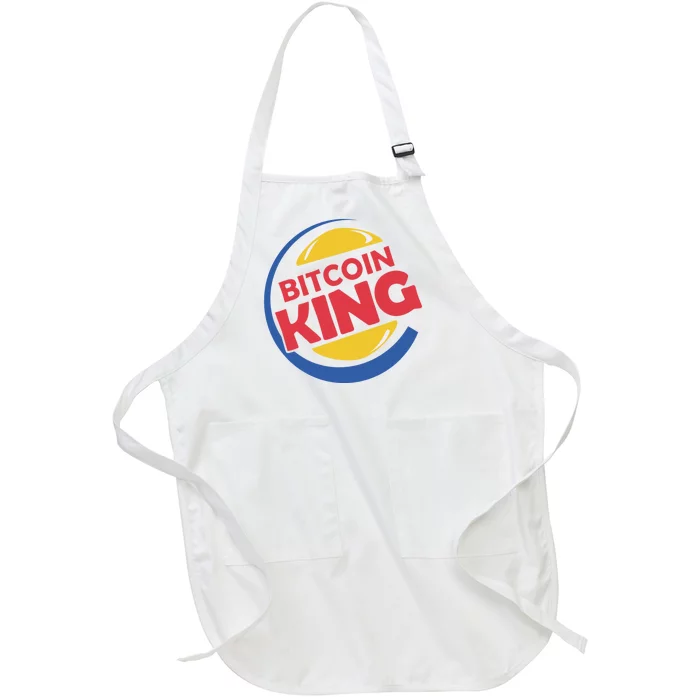 Bitcoin King Full-Length Apron With Pocket