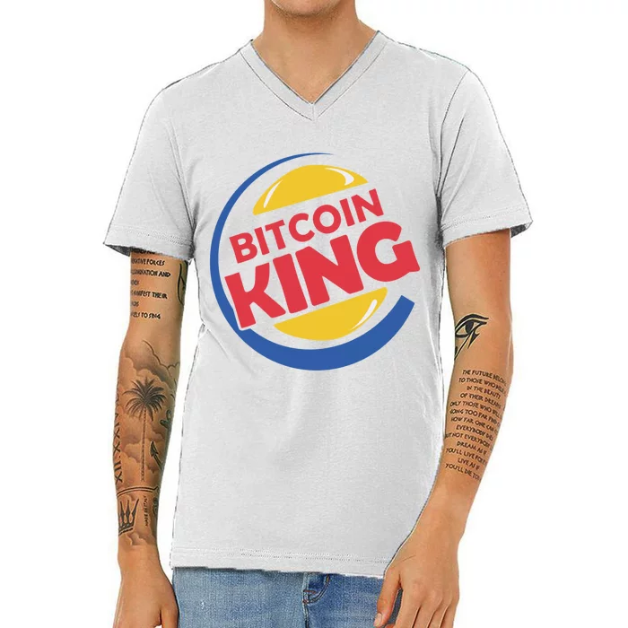 Bitcoin King V-Neck T-Shirt