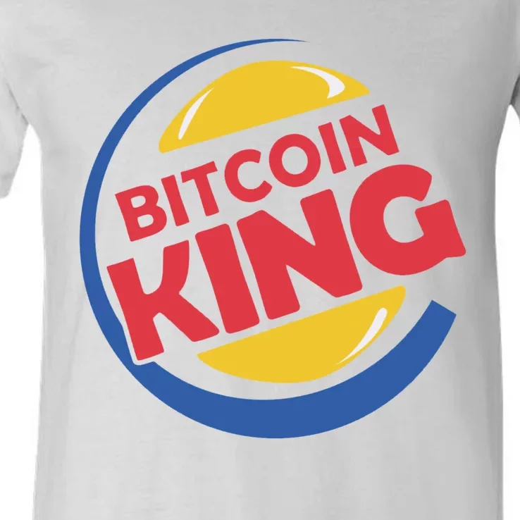 Bitcoin King V-Neck T-Shirt