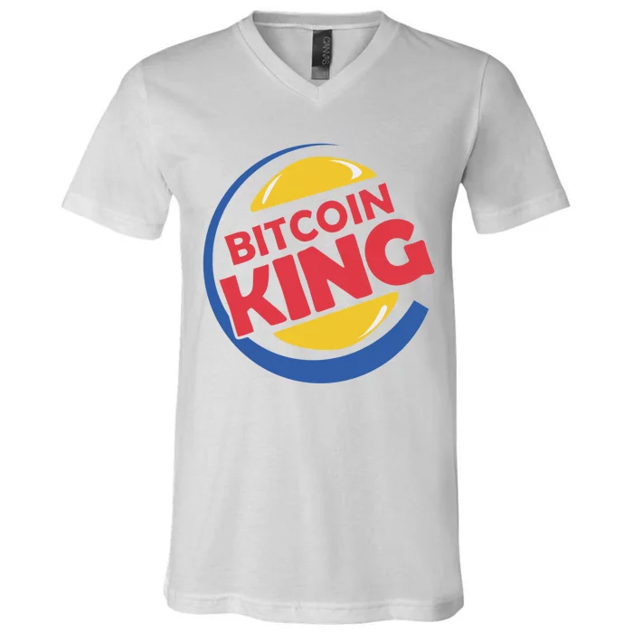 Bitcoin King V-Neck T-Shirt