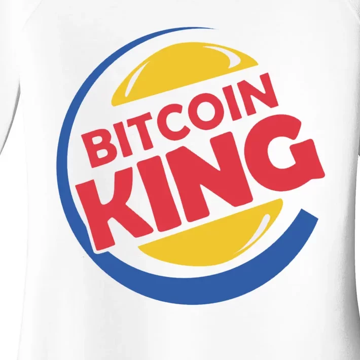 Bitcoin King Women's Perfect Tri Tunic Long Sleeve Shirt