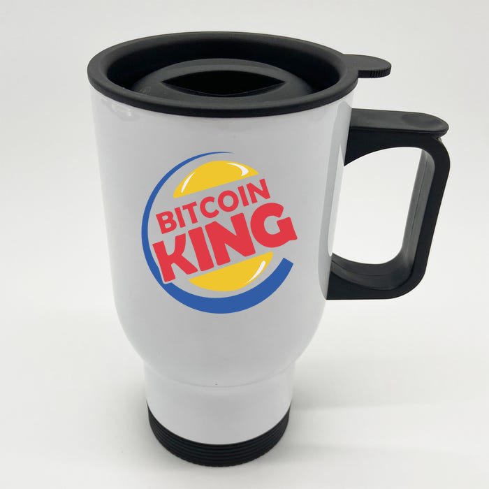 Bitcoin King Front & Back Stainless Steel Travel Mug