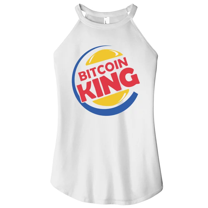 Bitcoin King Women’s Perfect Tri Rocker Tank