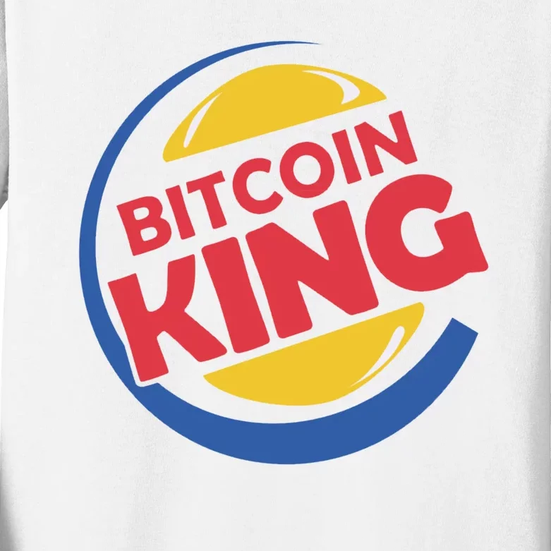 Bitcoin King Kids Long Sleeve Shirt