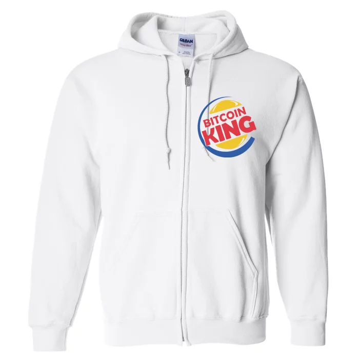 Bitcoin King Full Zip Hoodie