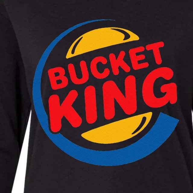 Bucket King Basketball Player Hoops Culture Funny Womens Cotton Relaxed Long Sleeve T-Shirt