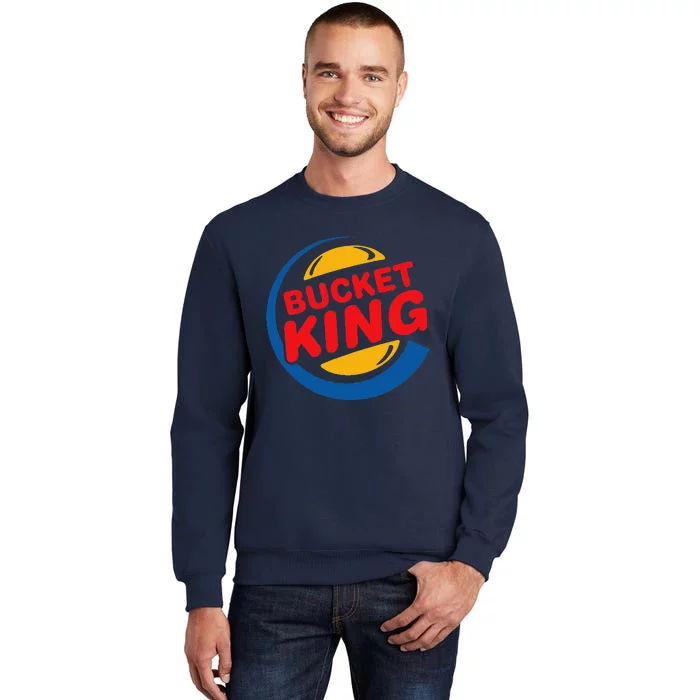 Bucket King Basketball Player Hoops Culture Funny Tall Sweatshirt