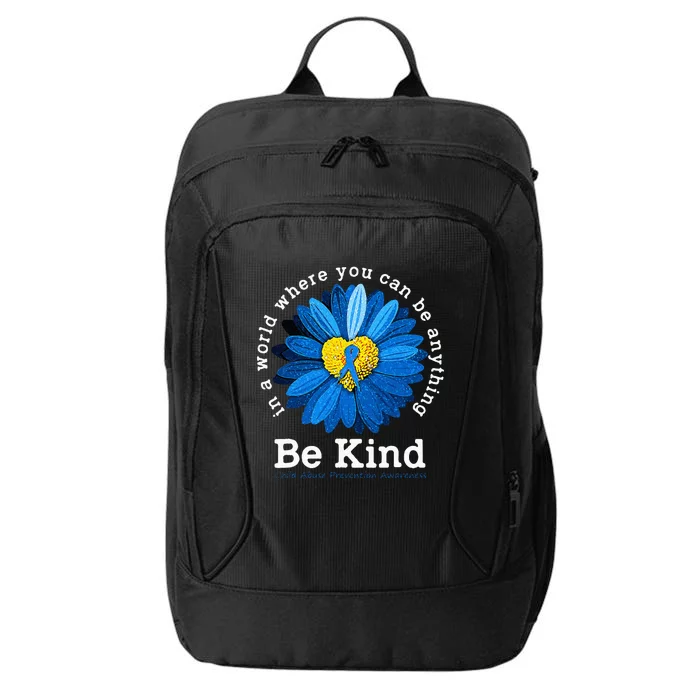 Be Kind Blue Sunflower Child Abuse Prevention Awareness City Backpack