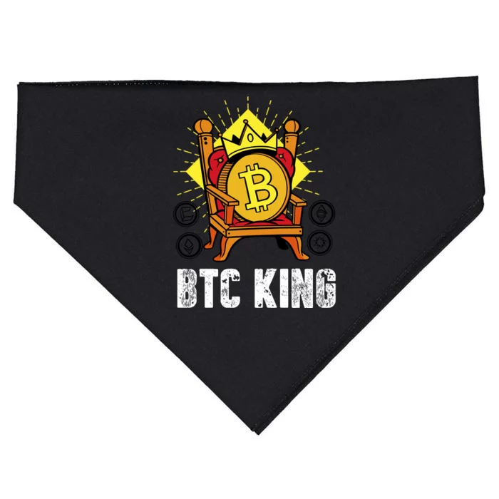 Bitcoin King USA-Made Doggie Bandana