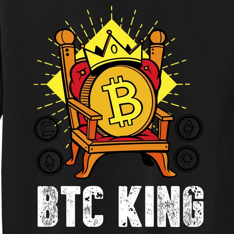 Bitcoin King Tall Sweatshirt