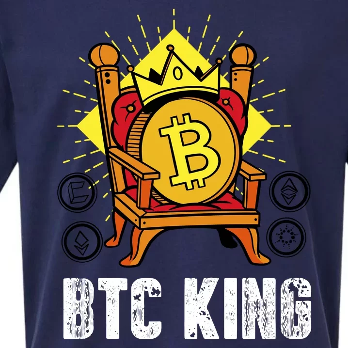 Bitcoin King Sueded Cloud Jersey T-Shirt