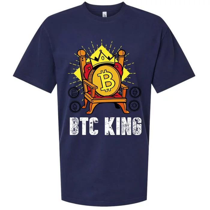 Bitcoin King Sueded Cloud Jersey T-Shirt