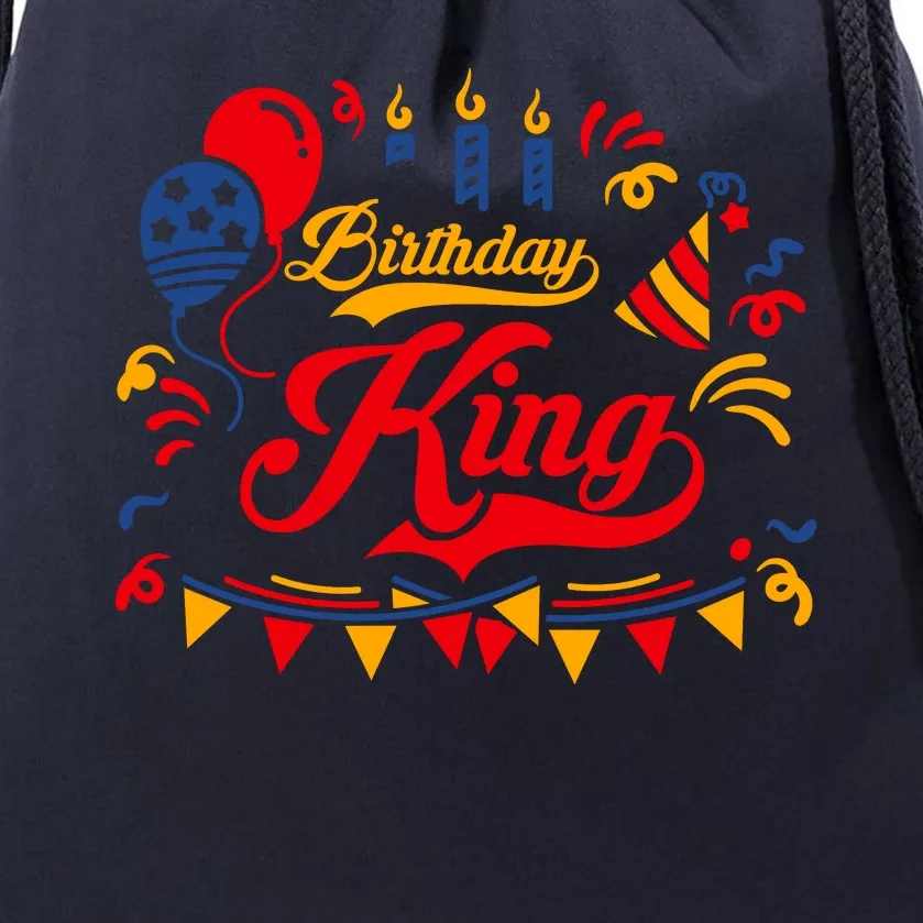 Birthday King Drawstring Bag