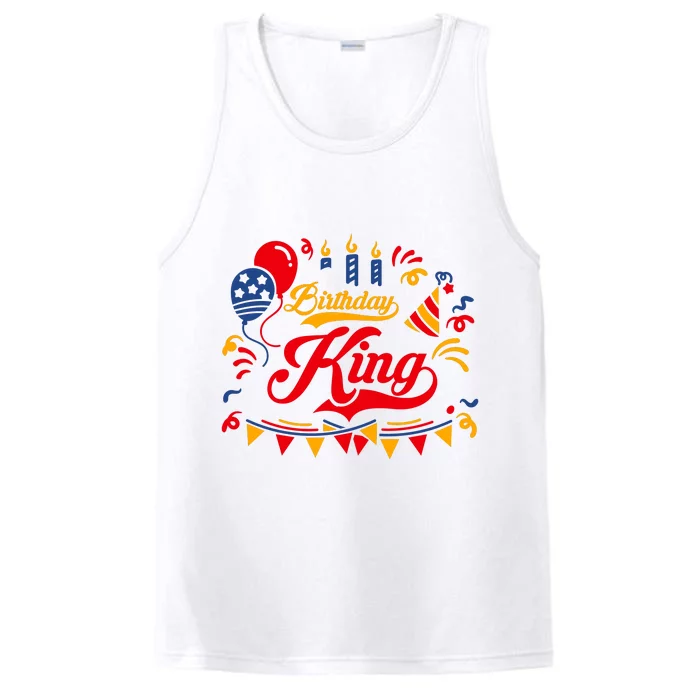 Birthday King Performance Tank