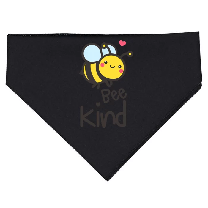 Bee Kind Bumble Bee Anti Bullying Teacher Kindness Matters USA-Made Doggie Bandana