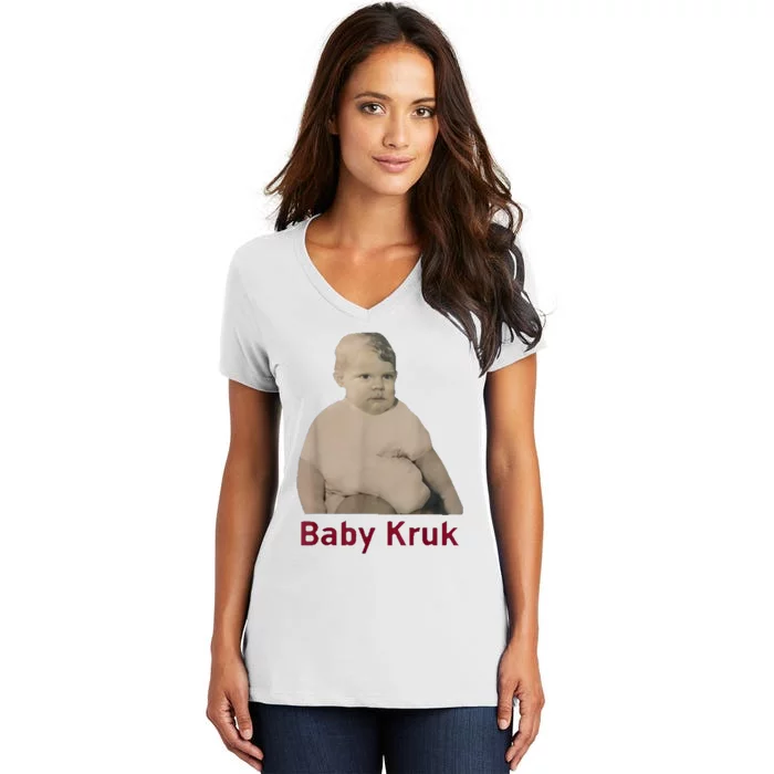 Baby Kruk Women's V-Neck T-Shirt