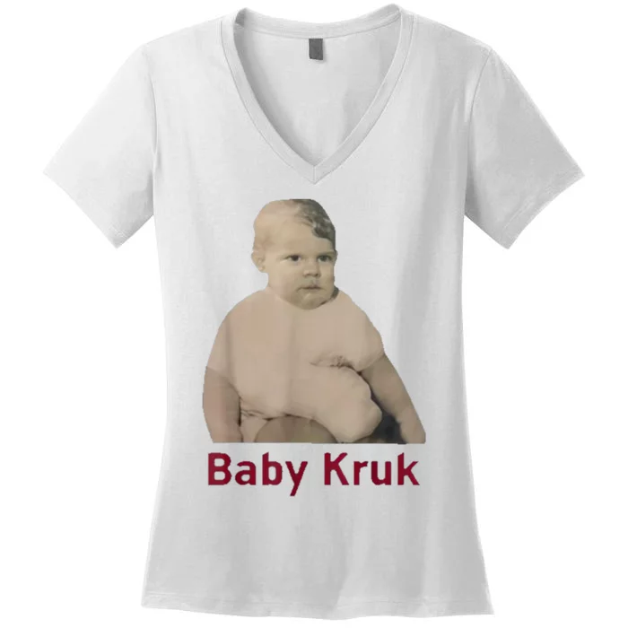 Baby Kruk Women's V-Neck T-Shirt