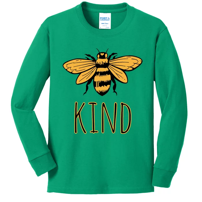 Bee Kind Kids Long Sleeve Shirt