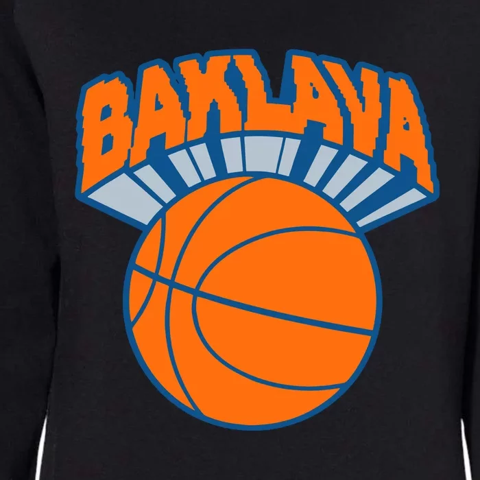 Bambambaklava Knicks Baklava Womens California Wash Sweatshirt