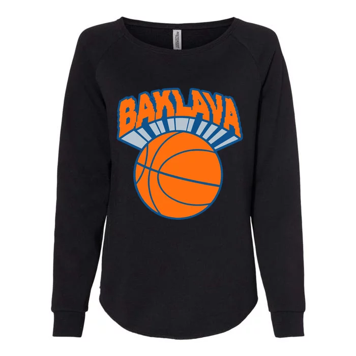 Bambambaklava Knicks Baklava Womens California Wash Sweatshirt