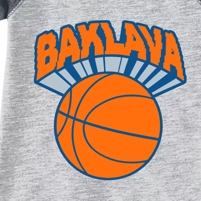 Bambambaklava Knicks Baklava Infant Baby Jersey Bodysuit