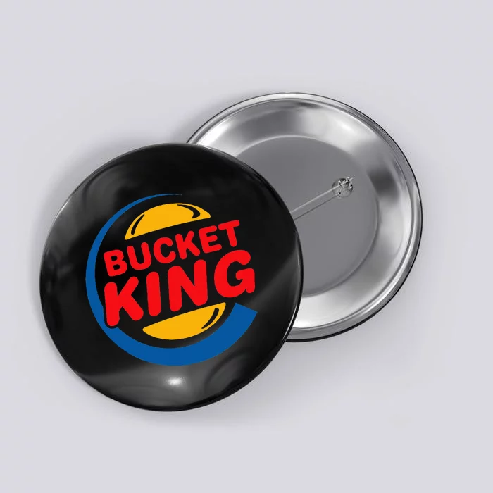 Bucket King Basketball Player Hoops Culture Button