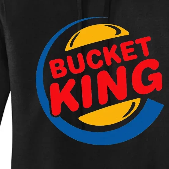 Bucket King Basketball Player Hoops Culture Women's Pullover Hoodie