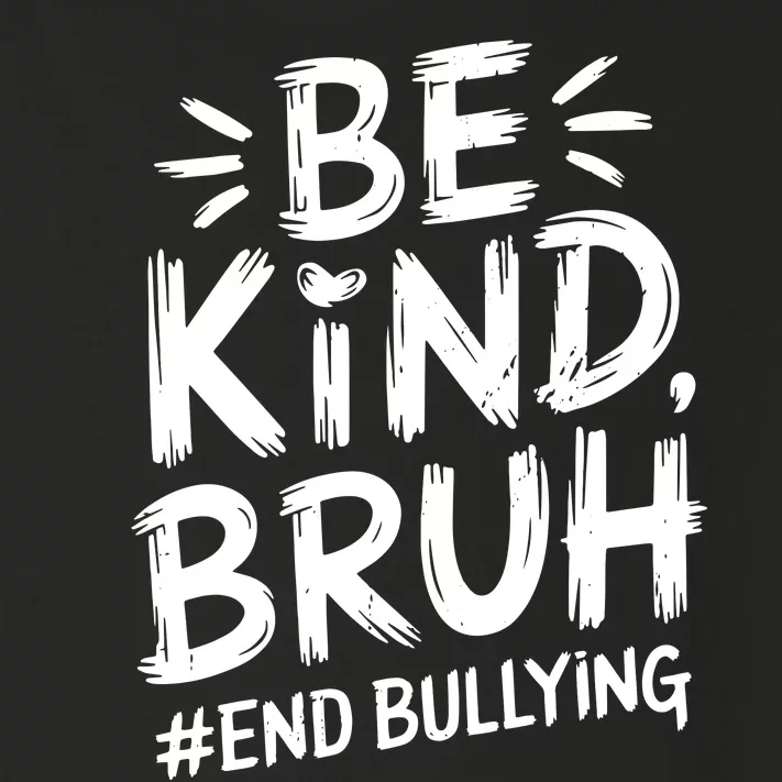 Be Kind Bruh Unity Day 2024 Orange Anti Bullying Awareness Toddler Long Sleeve Shirt