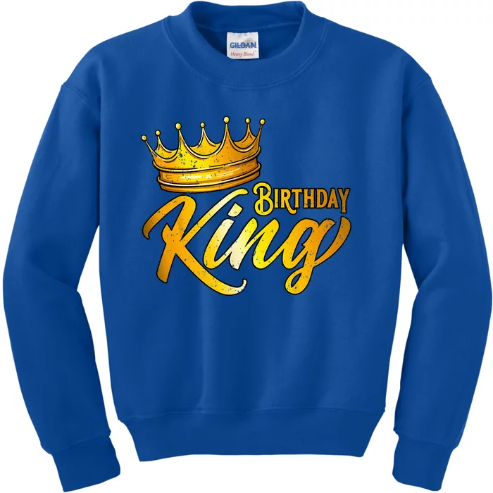 Birthday King Birthday Funny Birthday Kids Sweatshirt