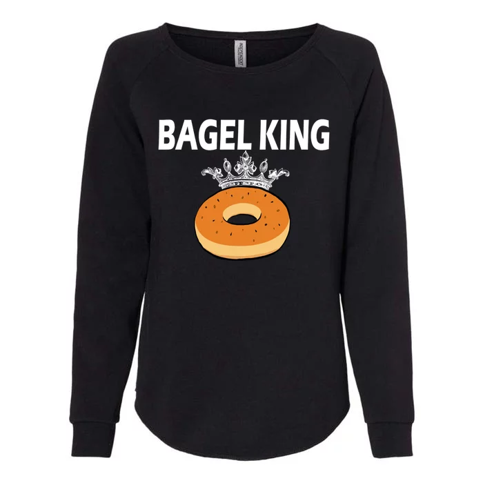 Bagels King Bagel Lovers Funny Baking Cooking Bakers Great Gift Womens California Wash Sweatshirt