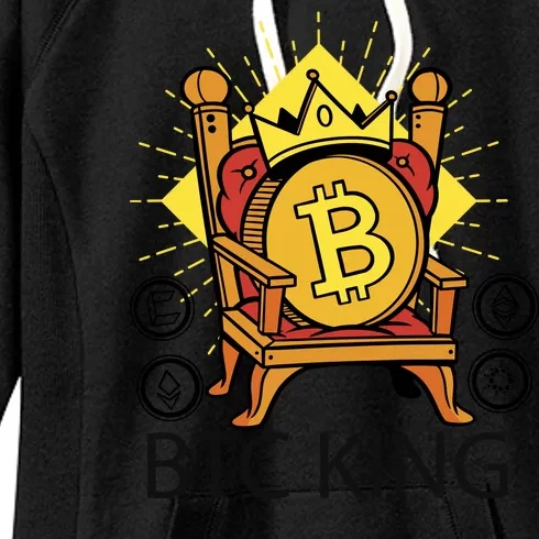 Bitcoin King Women's Fleece Hoodie