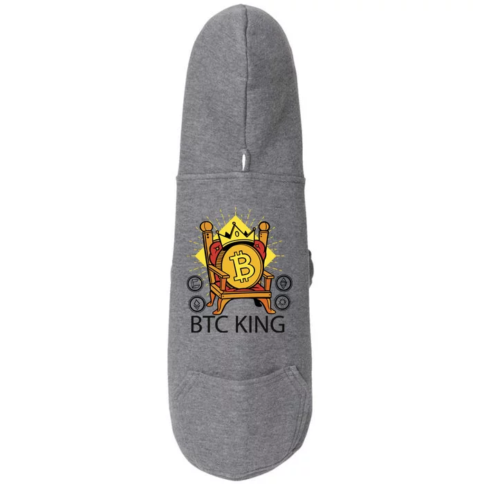 Bitcoin King Doggie 3-End Fleece Hoodie