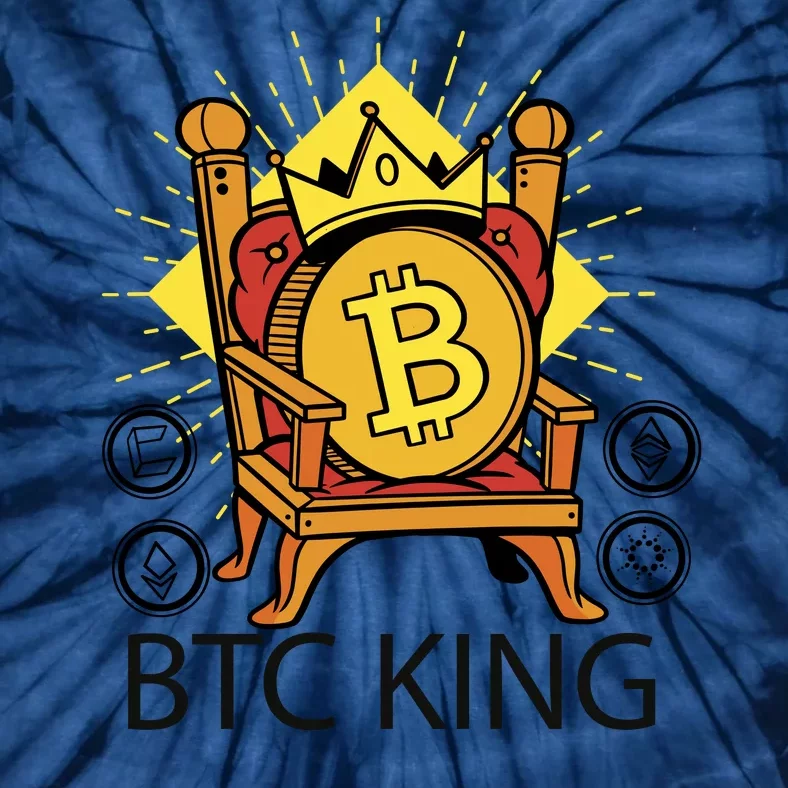 Bitcoin King Tie-Dye T-Shirt